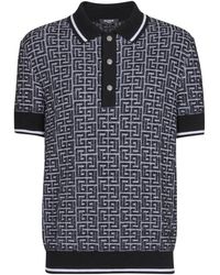Balmain - Labyrinth Gebreid Poloshirt - Lyst