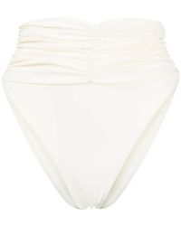 Magda Butrym - High-waisted Bikini Bottoms With Ruffles - Lyst