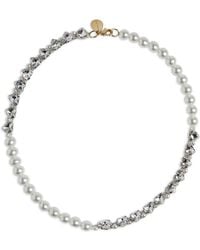 Simone Rocha - Collier À Ornements En Perles Et Cristal - Lyst