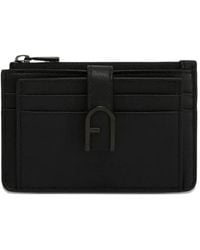 Furla - S Flow Logo-Plaque Card Holder - Lyst