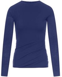 Jil Sander - Long-Sleeved Draped Top - Lyst