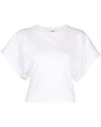Agolde - Britt Dolman-sleeve Cotton T-shirt - Lyst