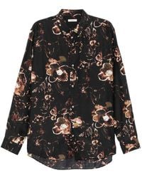 CALMLENCE - Floral-Print Long-Sleeve Shirt - Lyst