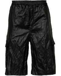 44 Label Group - Crinkled-Finish Cargo Shorts - Lyst