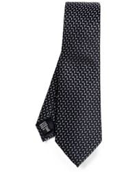 Giorgio Armani - Cravatta Con Motivo Geometrico - Lyst