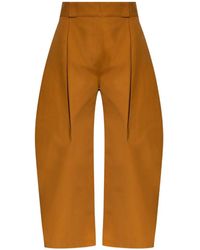 Balenciaga - Pleated Wide-Leg Trousers - Lyst