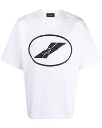 we11done - Logo-Print Cotton T-Shirt - Lyst