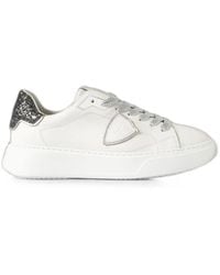 Philippe Model - Temple Glitter-Detail Sneakers - Lyst