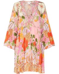 Camilla - A-line Floral-print Silk Dress - Lyst