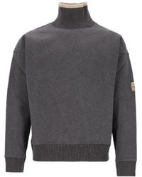 Isabel Marant - High-Neck Logo-Patch Sweater - Lyst