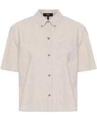 Theory - Mélange-Effect Shirt - Lyst