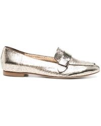 Anna F. - Mocassins À Effet Peau De Serpent - Lyst