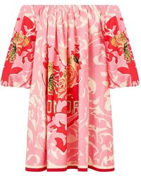 CAMILLA - Abito Corto Con Spalle Scoperte - Lyst