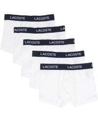 Lacoste - 5-Pack Stretch Cotton Trunks - Lyst