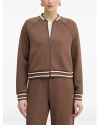 ARMANI EXCHANGE - Embroidered-Logo Zip-Up Sweatshirt - Lyst