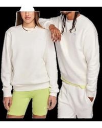 Nike - Logo-Embroidered Fleece Sweater - Lyst