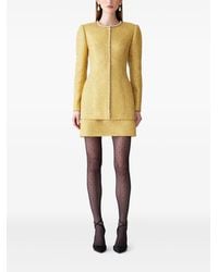 Carolina Herrera - Lurex Tweed Mini Skirt - Lyst