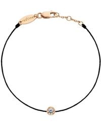 RedLine - Pure Diamond Black Cord Bracelet - Lyst