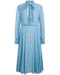 Philosophy Di Lorenzo Serafini - Floral-Print Midi Dress - Lyst