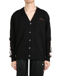 Amiri - Leopard Bones Cardigan - Lyst