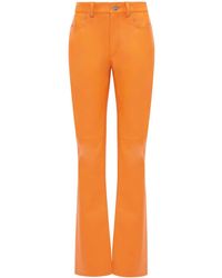 JW Anderson - Leather Bootcut-leg Trousers - Lyst