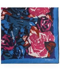 Givenchy - Floral-Print Silk Scarf - Lyst
