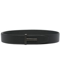 Tom Ford - Ridge T Leather Belt - Lyst