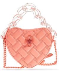 Kurt Geiger - Quilted Heart-Shape Mini Bag - Lyst