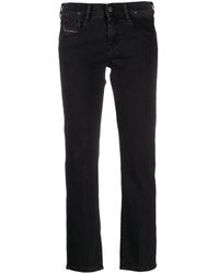 DIESEL Cropped Jeans - Zwart