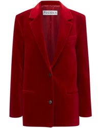 JW Anderson - Blazer Mit Blumigen Applikationen - Lyst