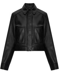 Maison Kitsuné - Leather Jacket - Lyst