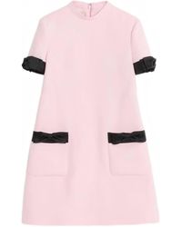Valentino Garavani - Crepe Couture Mini Dress - Lyst