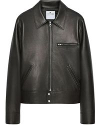 Courreges - ジップアップ レザージャケット - Lyst