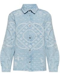 CASABLANCA - Chemise En Jean Carpet À Manches Longues - Lyst