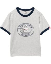 AAPE BY A BATHING AP - Graphic-Print Crew Neck T-Shirt - Lyst