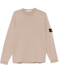 Stone Island - Logo-Patch Crew-Neck Sweater - Lyst