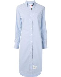 Thom Browne - Robe-chemise Oxford mi-longue - Lyst