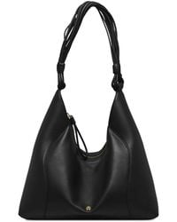 Aigner - Large Giara Leather Shoulder Bag - Lyst