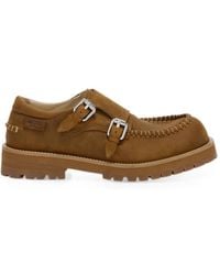 Moschino - Buckle-Strap Whipstitch Boat Shoes - Lyst