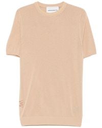 Amaranto - Open-Knit T-Shirt - Lyst