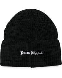 Palm Angels - Logo-Embroidered Beanie Hat - Lyst