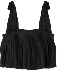 Ulla Johnson - Pleated Cropped Tank Top - Lyst