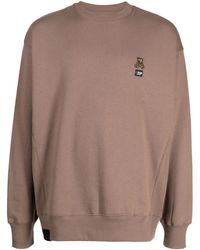 Izzue - Bear-patch Fleece Sweatshirt - Lyst