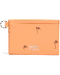Bimba Y Lola - Palms Small Leather Cardholder - Lyst