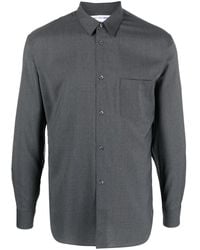 Comme des Garçons - Spread-Collar Wool Shirt - Lyst