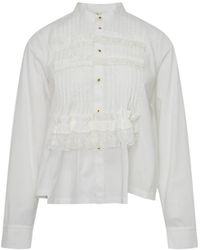 Renli Su - Suri Lace-Trimmed Shirt - Lyst