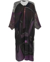 BARBARA BOLOGNA - Abstract-Print Button-Front Dress - Lyst