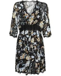 Ermanno Scervino - Floral Lace-Trimmed Mini Dress - Lyst