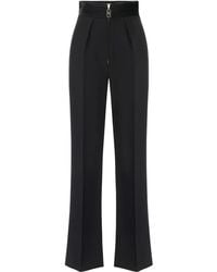 Elisabetta Franchi - Pantaloni A Palazzo Con Pieghe - Lyst