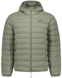 EA7 - Hooded Quilted Jacket - Lyst